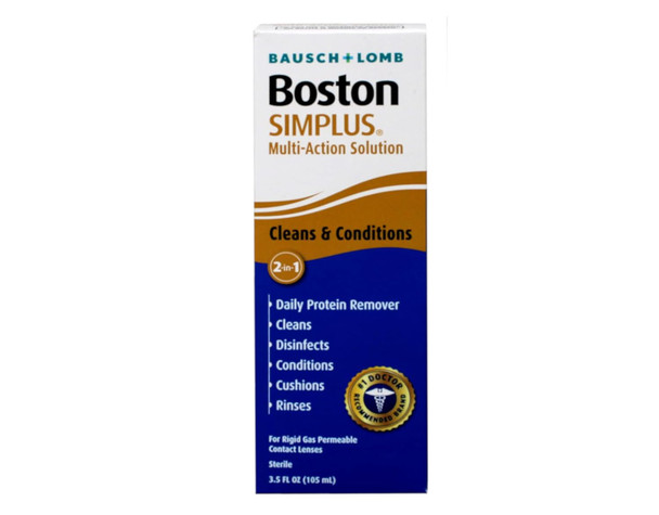 Bausch & Lomb Boston Simplus Multi Action Solution With Daily Protein Remover 3.5 Oz