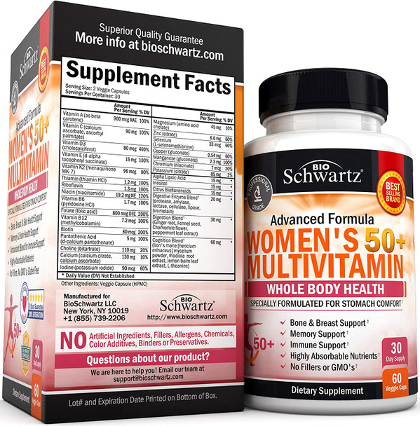 Daily Multivitamin for Women 50  Over  Immunity Drink Mix with Vitamin C 1000 mg Elderberry  Zinc  Berry Flavored Powder  Promotes Whole Body Health  Promotes Healthy Immune Response