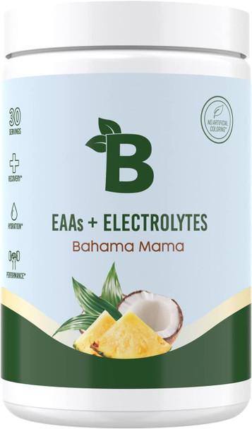 Bloom Nutrition Essential Amino Acids Powder  EAA  BCAA Supplement  Supports Lean Muscle and Hydration  Sugar Free EAAs  BCAAs  Intra  Post Workout Recovery  Energy Bahama Mama
