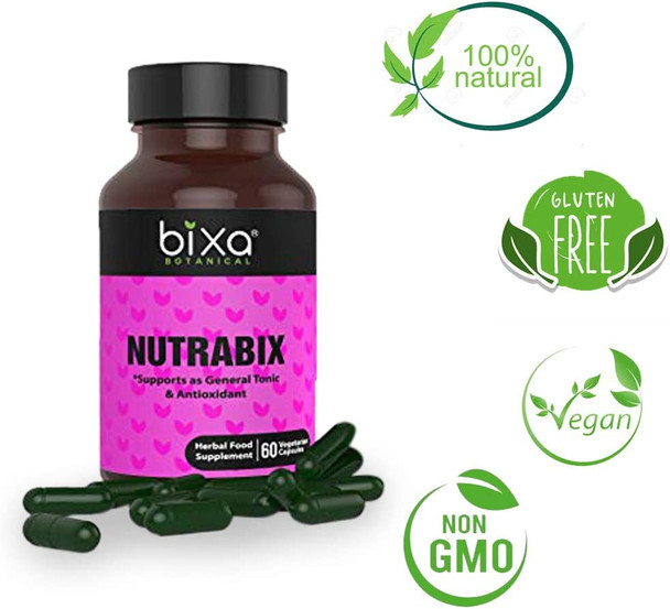 New and Enhanced Immunity Booster Nutrabix Capsules Guduchi tinospora cordifolia Amla Extract as antioxidant  60 Veg Capsules 450mg