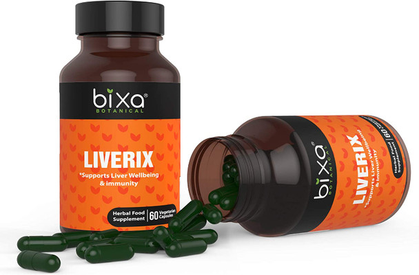 Liverix Capsules Guduchi Giloy Phyllanthus Niruri Kutaki Extract Supports Liver Wellbeing  Immunity  60 Veg Capsules 450Mg