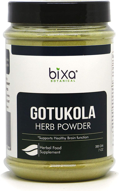 Gotu Kola Powder Centella Asiatica 200g 7 Oz Ayurvedic Herb to Improve Overall Health Natural Herbal Supplement by Bixa Botanical