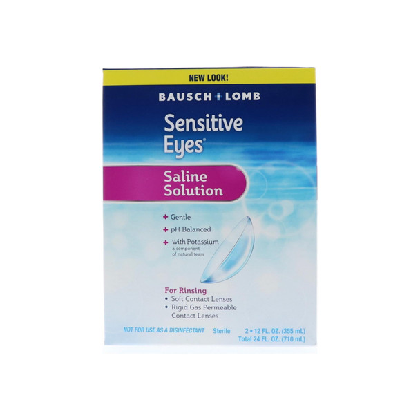 Bausch & Lomb Sensitive Eyes Plus Saline Solution Special Pack 24 Oz