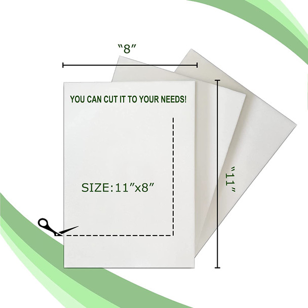 LIPO Foam Sheets for Post Surgical USE with Compression Garment After Liposuction Tummy Tuck AB Flattening 8x11 2Pack
