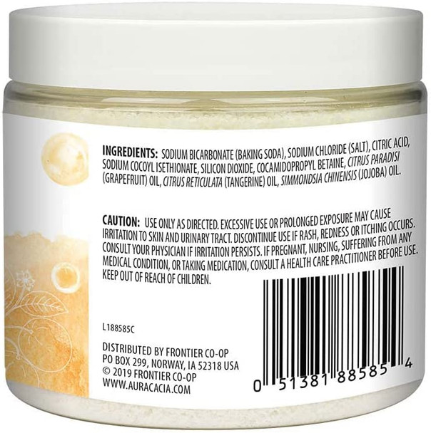 Aura Cacia Refreshing Tangerine Grapefruit Aromatherapy Foam Bath 14 oz. Jar