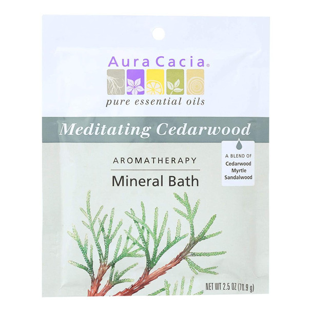 Aura Cacia  Aromatherapy Mineral Bath Meditation  2.5 oz  Case of 6