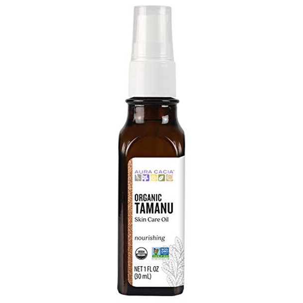 Aura Cacia Organic Tamanu Skin Care Oil GC/MS Tested for Purity 30ml 1 fl. oz.
