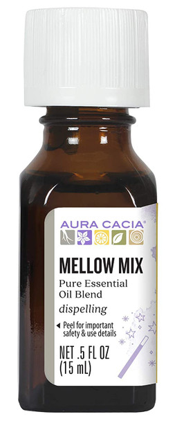 Aura Cacia Mellow Mix Essential Oil Blend 0.5 fl. oz.