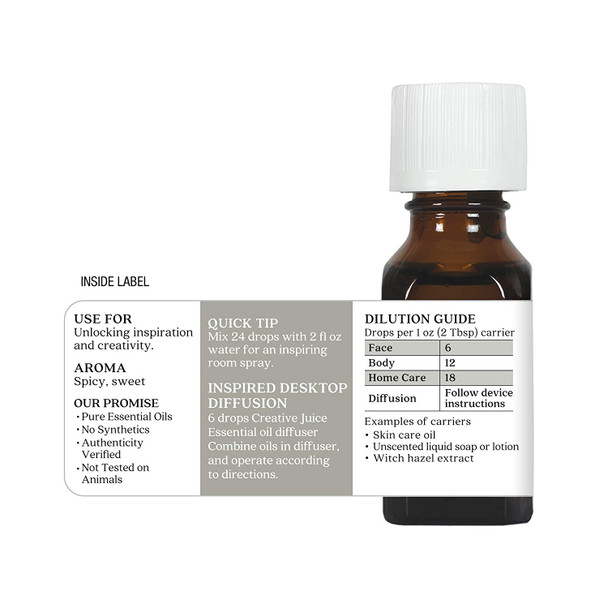 Aura Cacia Creative Juice Essential Oil Blend 0.5 fl. oz.