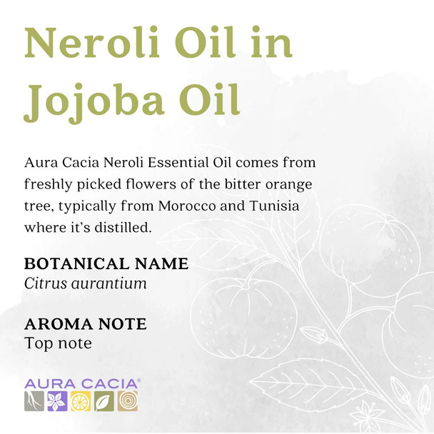 Aura Cacia Neroli Oil in Jojoba Oil GC/MS Tested for Purity 15ml 0.5 fl. oz. Aura Cacia Neroli Oil in Jojoba Oil GC/MS Tested for Purity 15ml 0.5 fl. oz.