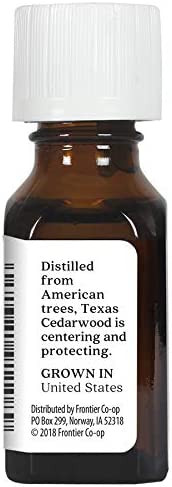 Aura Cacia Pure Texas Cedarwood Essential Oil 0.5 fl. oz. Juniperus mexicana