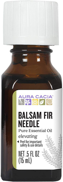 Aura Cacia Balsam Fir Needle Essential Oil  GC/MS Tested for Purity  15ml 0.5 fl. oz.