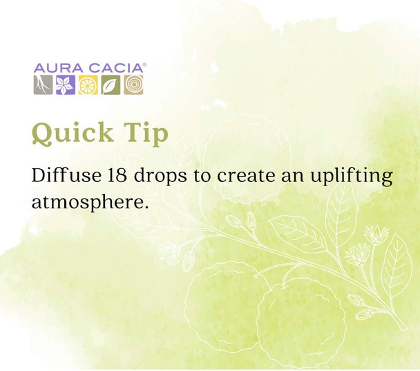 Aura Cacia 100 Pure Bergamot Essential Oil  Organic GC/MS Tested for Purity 7.4 ml 0.25 fl. oz. Citrus bergamia