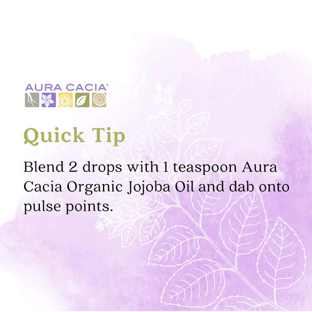 Aura Cacia 100 Dark Patchouli Essential Oil  Organic GC/MS Tested for Purity 7.4 ml 0.25 fl. oz. Pogostemon cablin