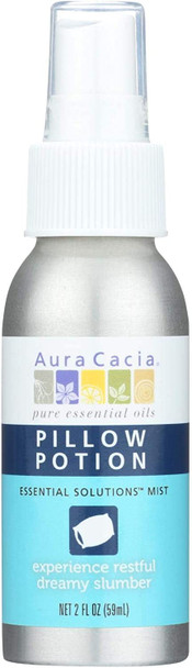 2 Pack of Aura Cacia Essential Solutions Mist Pillow Potion  2 fl oz  Experience Restful Dreamy Slumber