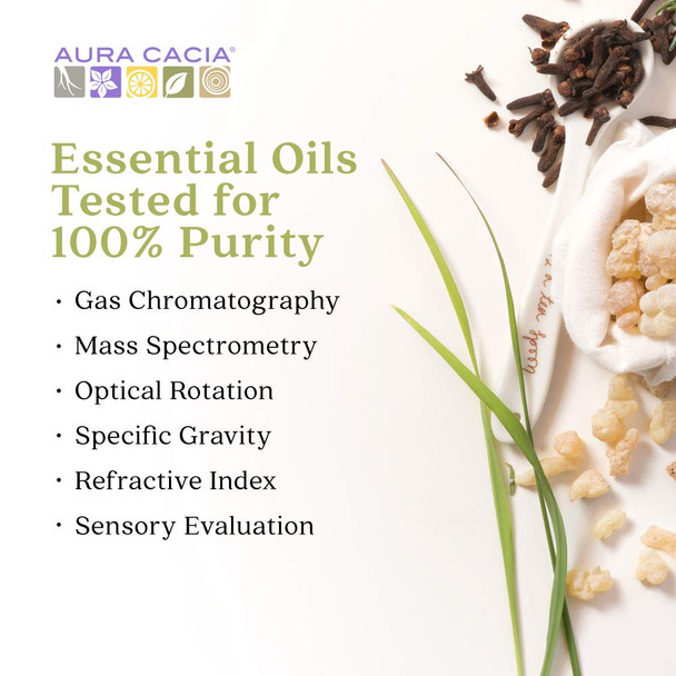 Aura Cacia ReadytoUse Eucalyptus Essential Oil in Fractionated Coconut Oil  GC/MS Tested for Purity  4 fl. oz.