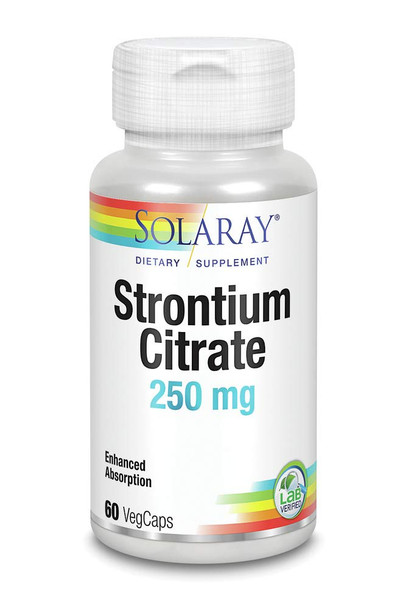 Solaray Strontium Citrate 60 cap (2 Pack)