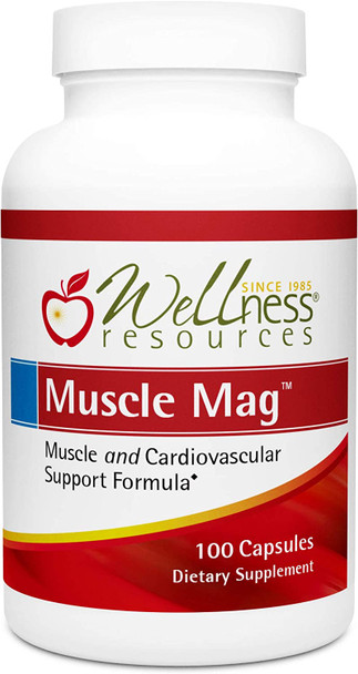 Muscle Mag  Highly Absorbable Magnesium Formula For Muscles And Cardiovascular Heath  With Magnesium Malate  Glycinate 100 Capsules