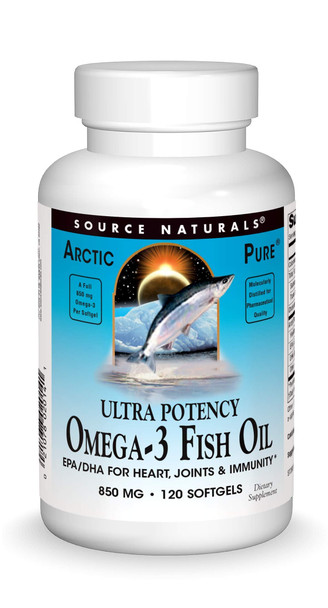 Source Naturals ArcticPure Ultra Potency 850 mg Omega-3 Fish Oil - 120 Softgels
