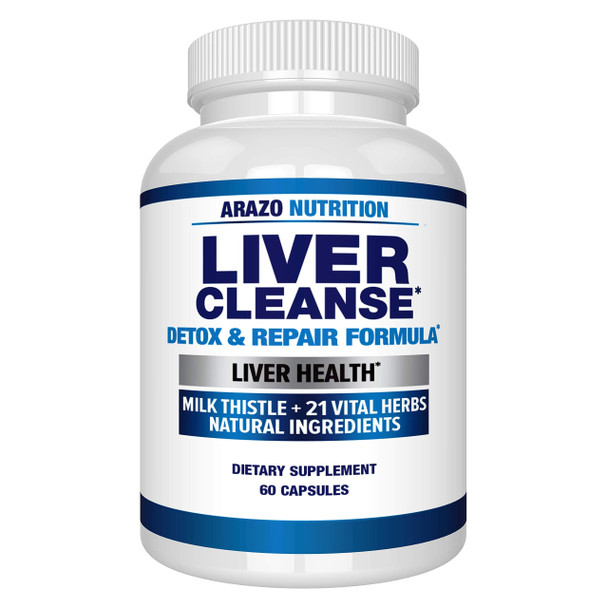 Liver Cleanse Detox & Repair Formula - Arazo Nutrition - 60 capsules