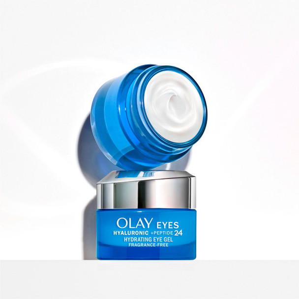 Olay Hyaluronic + Peptide 24 EYE GEL CREAM | 0.5 ounces Fragrance-Free