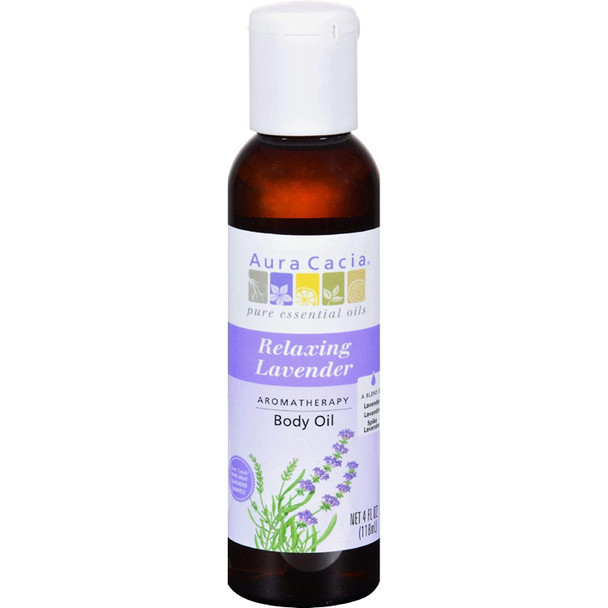Aura Cacia - Aromatherapy Body Oil Lavender Harvest - 4 fl oz