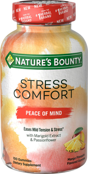 Nature's Bounty Nature's bounty Stress Comfort Peace of Mind 100 Gummies, 100 Count