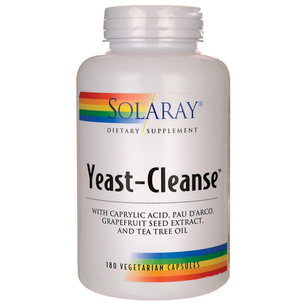 Solaray Yeast-Cleanse - 180 Vegetarian Capsules