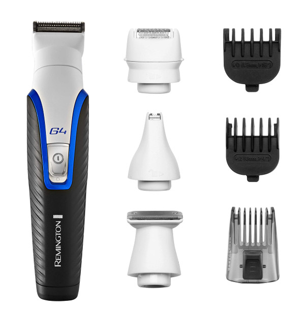 Remington Graphite G4 Cordless Trimmer, All-in-One Beard, Body and Stubble Trimmer with Mini Electric Shaver Attachment, PG4000