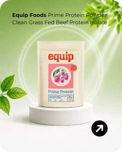 Equip Foods Prime Protein Powder Clean Grass Fed Beef Protein Isolate Carnivore Protein Powder