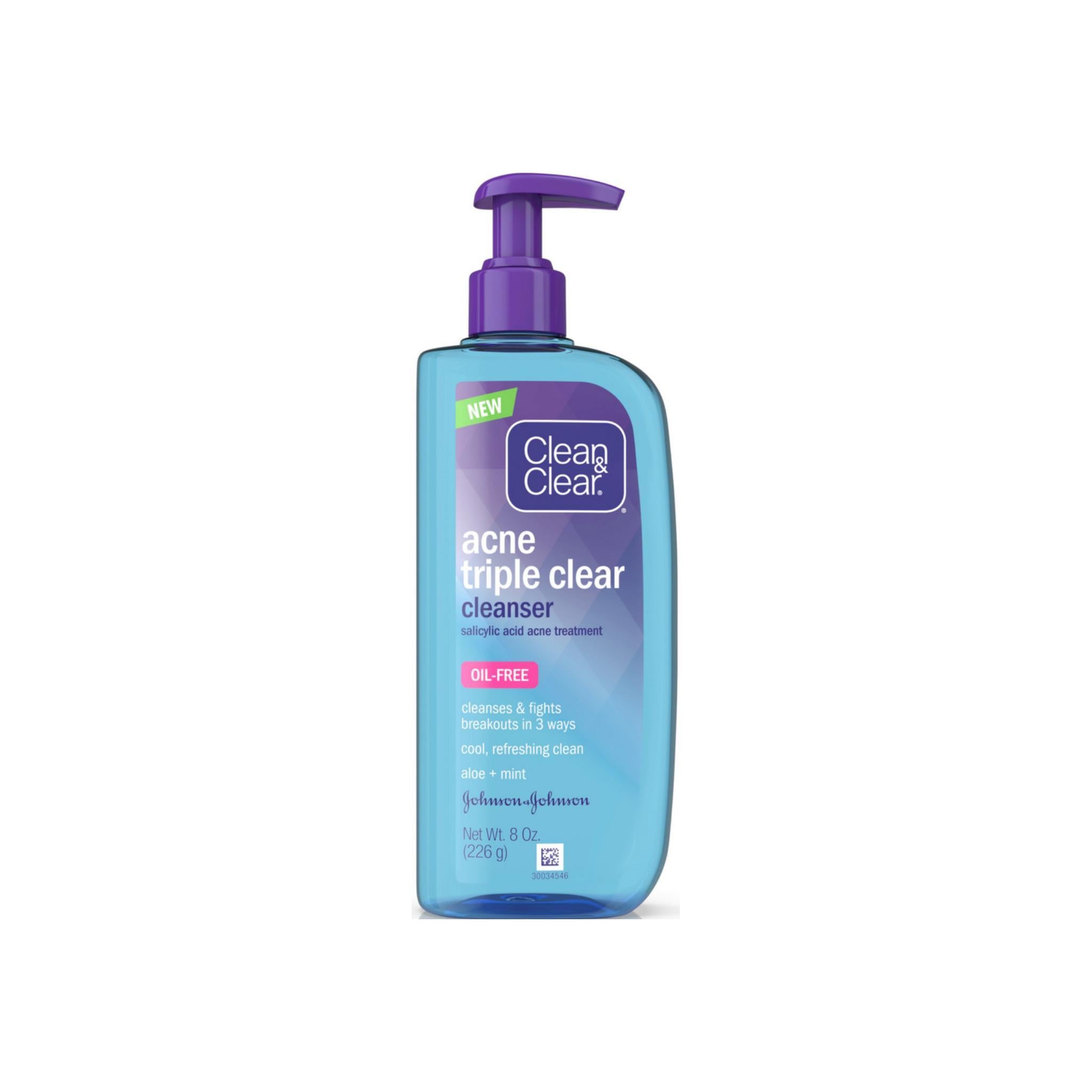 Clean & Clear Acne Triple Clear Cleanser 8 oz