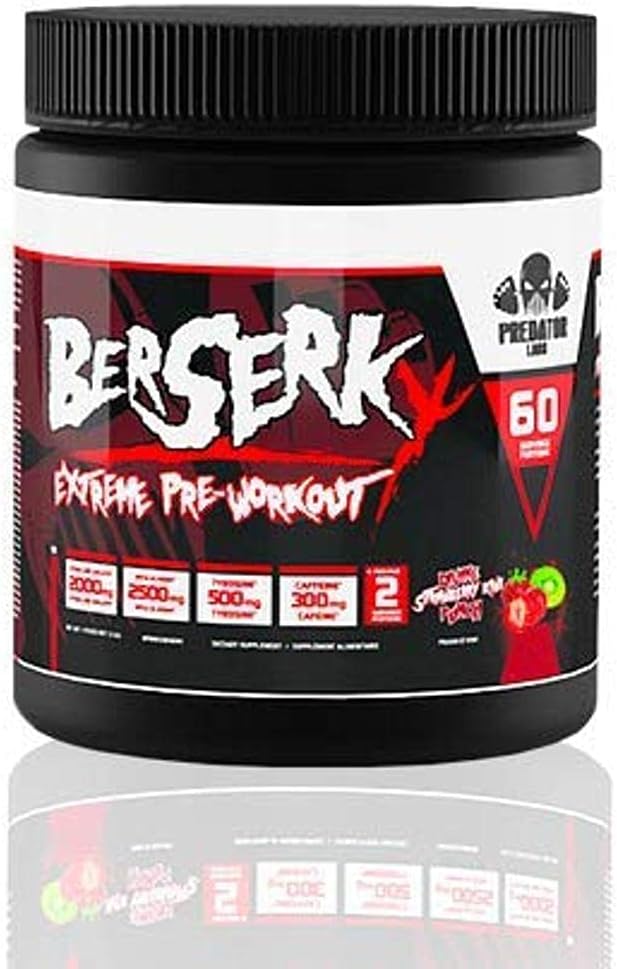 PREDATOR LABS Berserk Strawberry - Kiwi Blue 60Serve 60 count