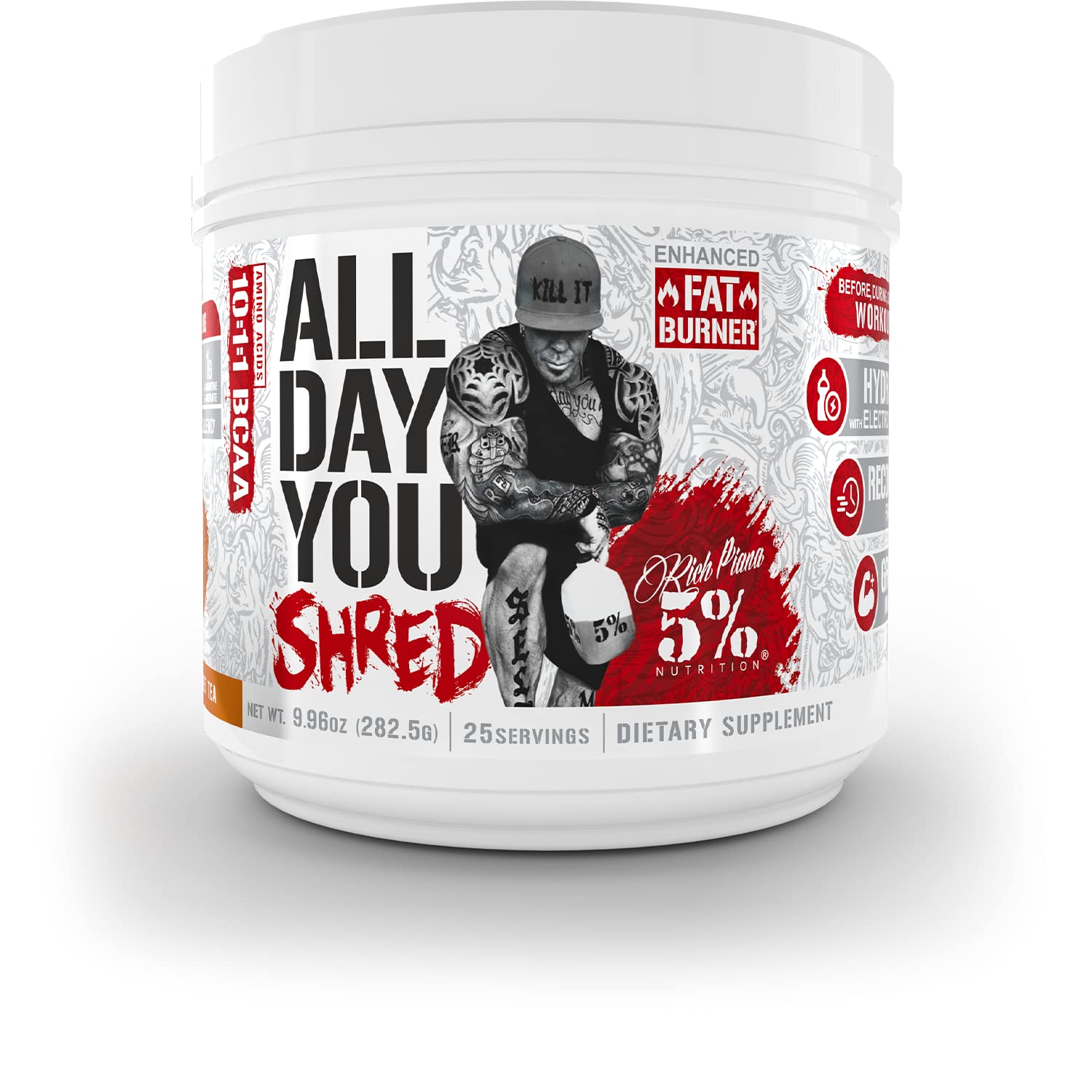 5% Nutrition Rich Piana AllDayYou Shred BCAA Powder | A | Buy at