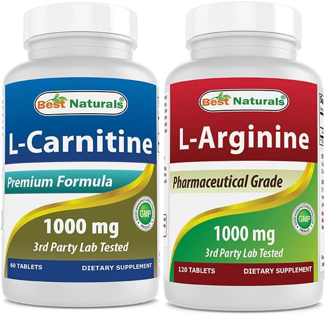 l carnitine with l arginine Best Naturals L-Carnitine 1000mg & L-Arginine 1000 mg | Buy at Kiwla