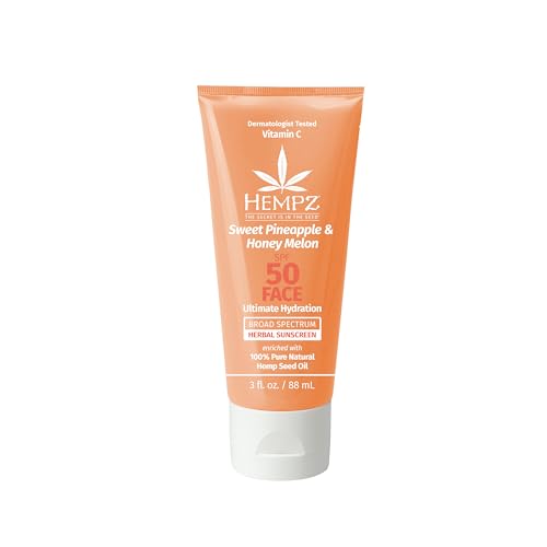 フェイスジェル・ゲル Haminn Hempz Sweet Pineapple & Honey Melon Herbal Facial Sunsc | Buy at