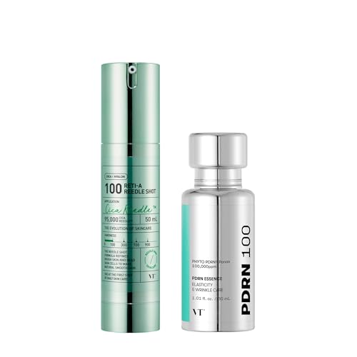 VT COSMETICS PDRN 100 Essence & Reti-A Reedle Shot 100, Skin