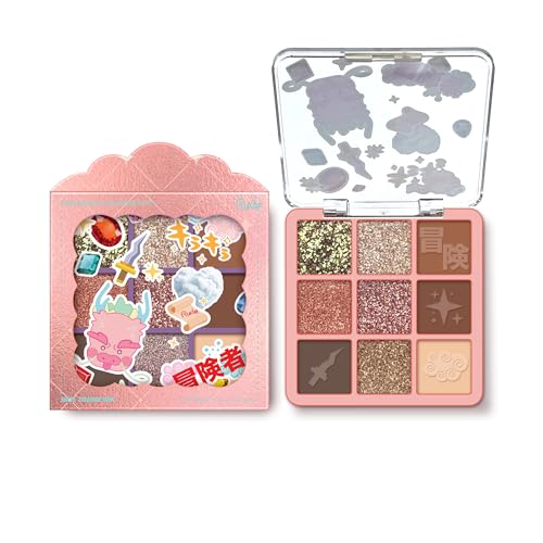 Rude Chibi Manga 9-Color Eyeshadow Palette Vibrant Matte & Shimmer