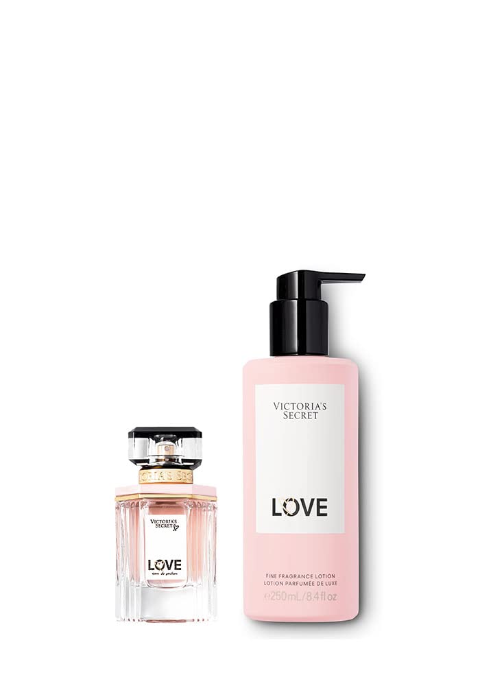 Victorias Secret Love 1.7oz Eau de Parfum Lotion Set