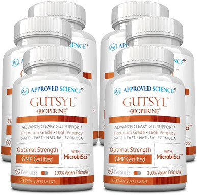 Approved ScienceGutsyl Leaky Gut Supplement Protect GI Tract with Aloe