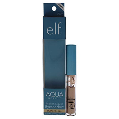 e.l.f. Aqua Beauty Molten Liquid Eyeshadow Brushed Copper Women Eyeshadow  0.09 oz