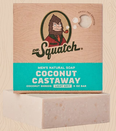 Dr Squatch's Coconut Castaway Bar Soap Review 