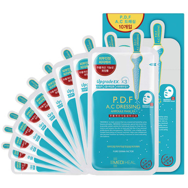Mediheal P.D.F AC-Dressing Ampoule Mask EX. 10Pack - Acne-Prone Skin ...