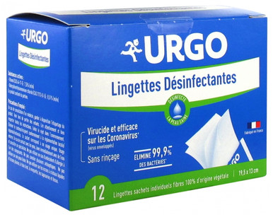 Lingettes Désinfectantes Urgo - 12 Sachets Individuels