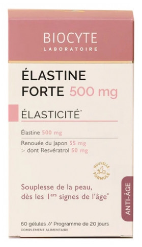 Biocyte Elastin Forte 500 mg 60 Capsules | Buy at Kiwla