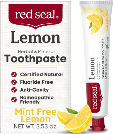 Red Seal Lemon SLS Free 歯磨き粉 100g 1本 Amazon.co.jp: red seal(レッドシール) レモン SLS フリー 100g