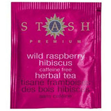Wild Raspberry Hibiscus Tea Caffeine Free 20 Bags By Stash Tea