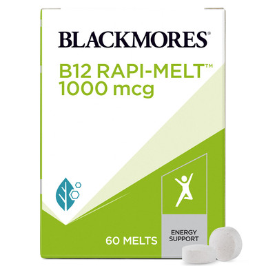Blackmores Energy B12 Rapi Melt Cherry Flavour Tablets 60 pack