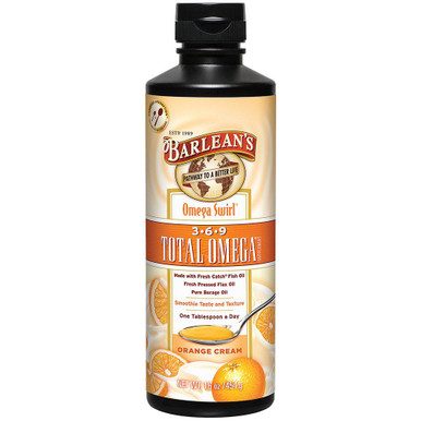 Barlean's Omega Swirl Total Omega 369 Orange Cream 16 Fl Oz