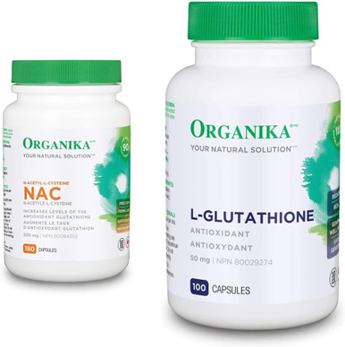 organika l glutathione Organika Nac (N-Acetyl-L-Cysteine) 500Mg & L-Glutathione (Reduced)