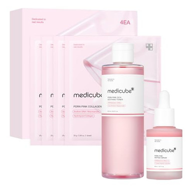 Medicube Holiyday Gifts Rose Pdrn Pink Trio Set : Medicube Pdrn